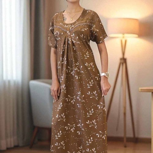Alpine Ethnic Printed Flared Ladies Gown Alpine Ethnic Printed Flared Ladies Gown