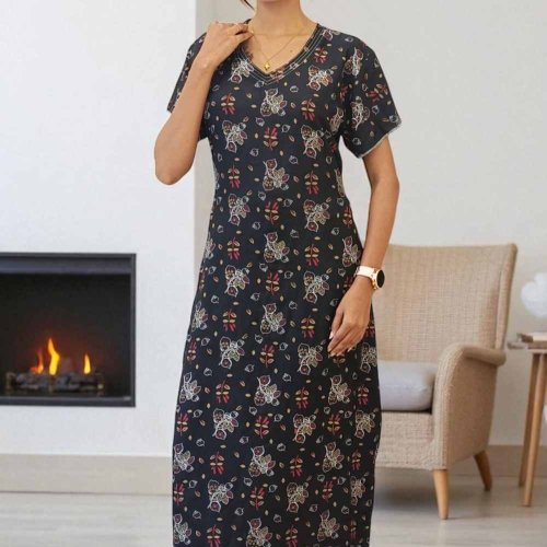 Alpine Georgette Printed Long Gown Women