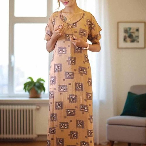 Alpine Multicolor Printed Women Gown
