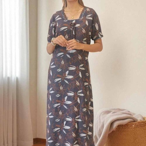 Alpine Print Festive Wear Ladies Gown