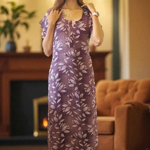 Alpine Printed Party Wear Floor Gown