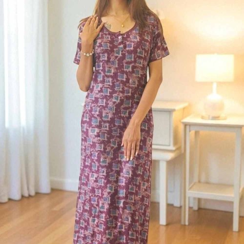 Alpine Printed Wedding Guest Gown for Ladies