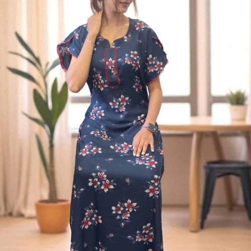 Alpine Trendy Printed Maxi Party Wear Gown