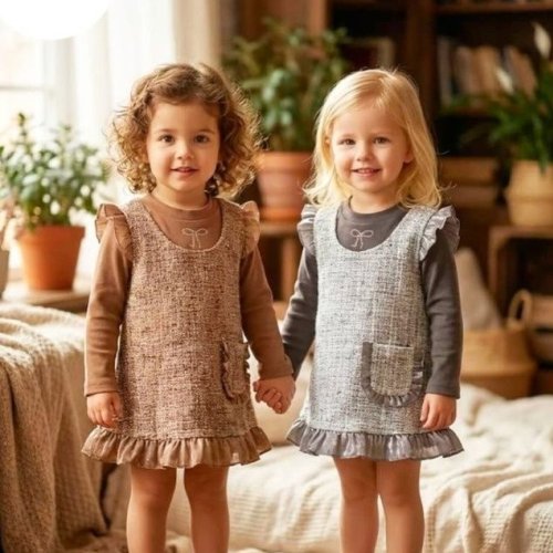 Full Sleeve Winter Wear Girls Dress