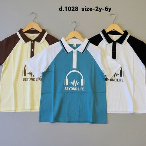 Multicolor Kids Cotton T Shirt