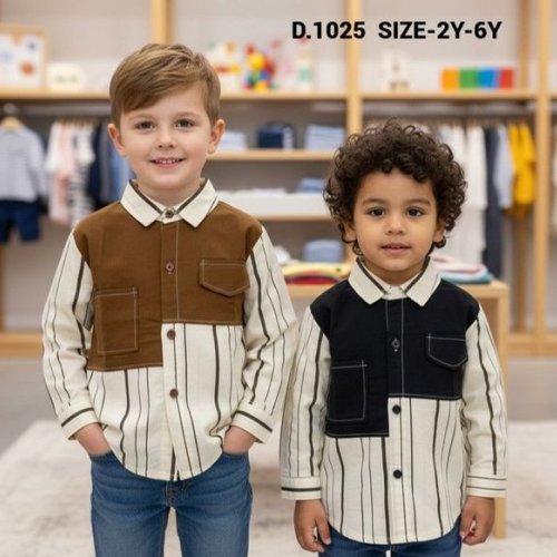 Printed Full Sleeve Boys Shirt