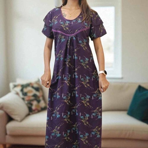 Women Alpine Printed Evening Gown