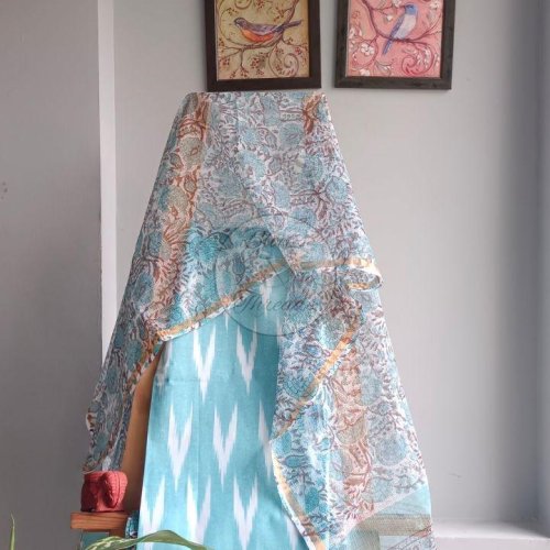 Ikat Printed Suit Material