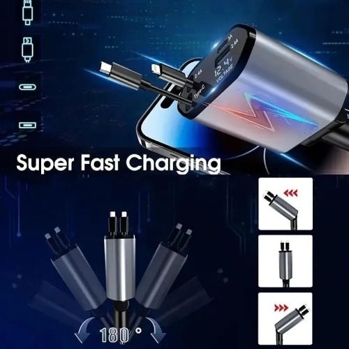 120W Fast Car Mobile Charger