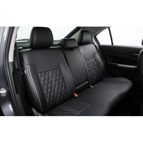 Luxuria Diamondstitch Premium Leatherette Car Seat Cover