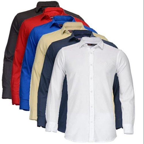 Mens Plain Cotton Shirt