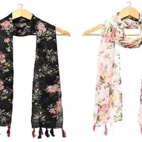 Ladies Printed Chiffon Scarf