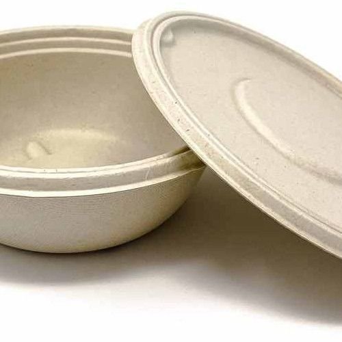 75ml Round Sugarcane Bagasse Biodegradable Disposable Food Container