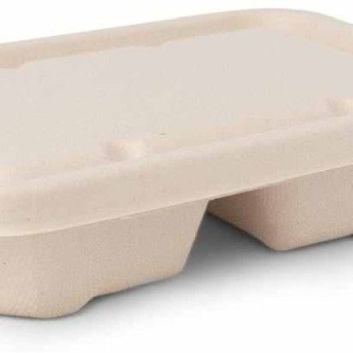 Rectangular Sugarcane Bagasse Biodegradable Disposable Food Container