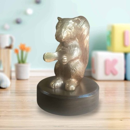 Aluminium Squirrel Shape Showpiece