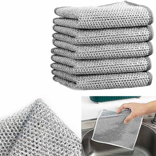 Double Layer Steel Wire Dish Cloth