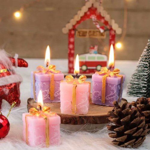 Gift Box Shape Wax Candle