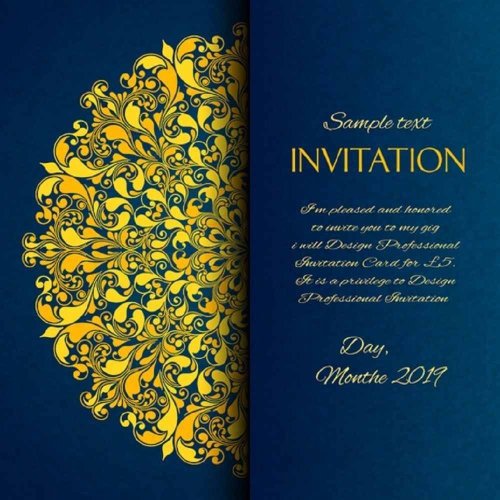 Premium Designer Invitation Greeting Card