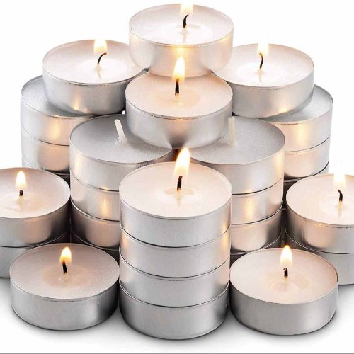 White Tea Light Candle