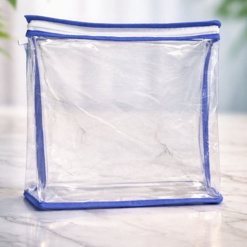Premium Transparent PVC Zipper Pouch Bag Clear Cosmetic &AMP; Garment Packaging Bag Waterproof Trave