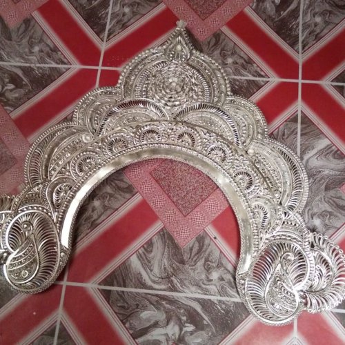 Handmade Silver Mukut
