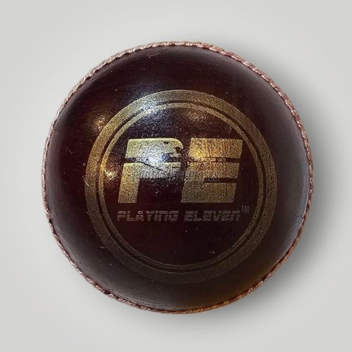 PE Red Super Test Leather Cricket Ball