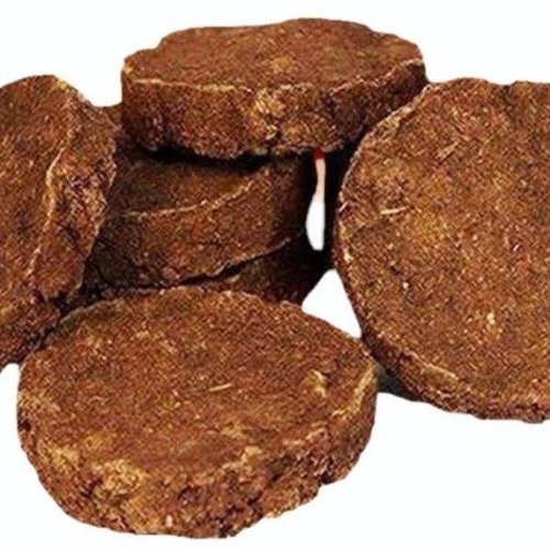 Brown Cow Dung Cake