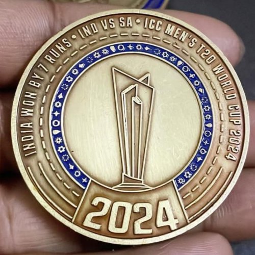 Custom Cricket World Cup Metal Coin