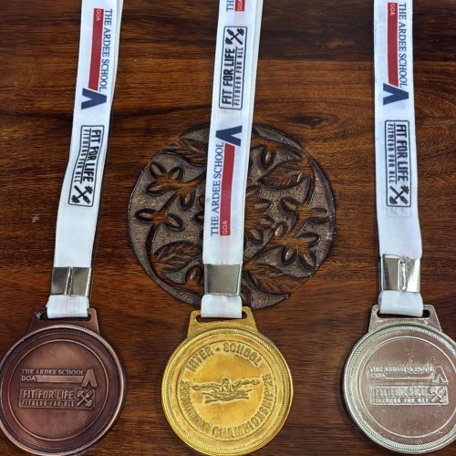 Custom Sports Medal with Printed Ribbon