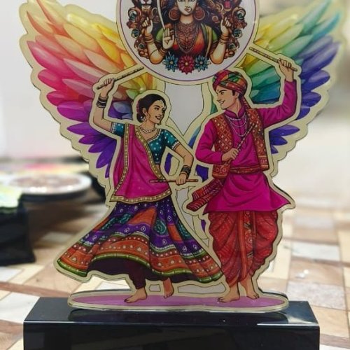 Garba Dandiya Acrylic Trophy