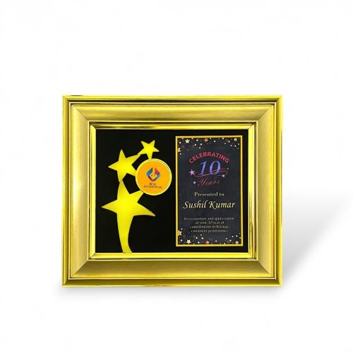 Golden Star Anniversary Milestone Plaque