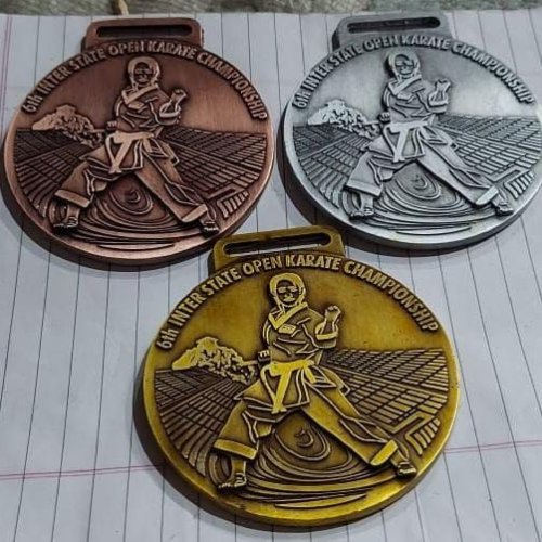 Karate Championship Die Cast Sports Medal