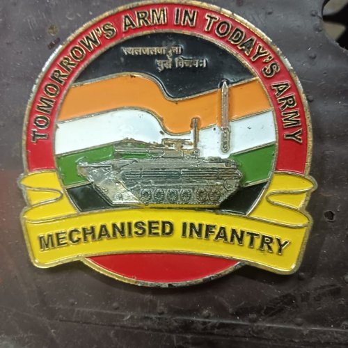 Mechanised Infantry Custom Military Crest Medal