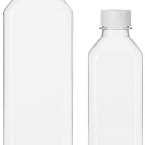 Plain Square PET Water Bottle