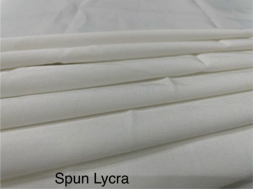 White Spun Lycra Fabric