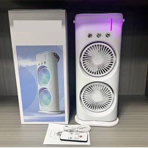 Double Fan Portable Mini Air Cooler