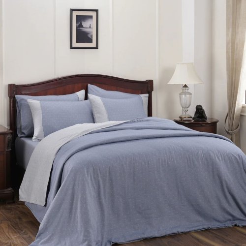 Cotton Ultra Soft Blue Duvet Cover