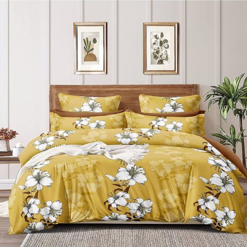 Floral Printed Double Bed Duvet Cover