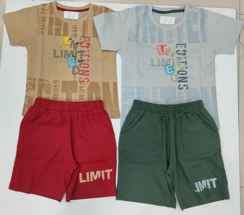 Boys Cotton Casual T-Shirt With Shorts Set