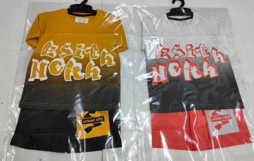 Boys Cotton Urban Style T-Shirt Shorts Set
