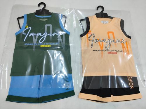 Boys Sleeveless T-Shirt Shorts Set