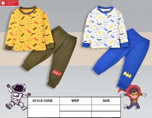 Kids Superhero Print Sweatshirt Jogger Set