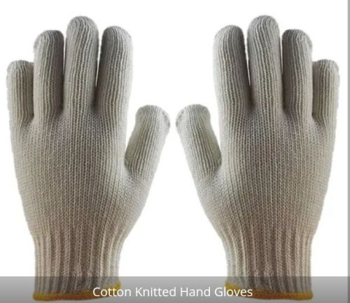 Plain Cotton Knitted Hand Gloves