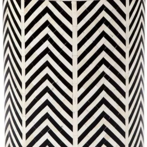 Designer Bone Inlay Side Table Stool