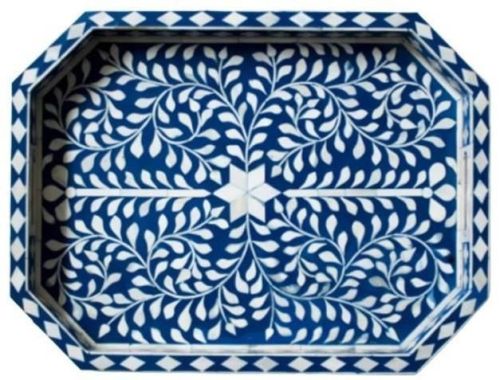 Handcrafted Bone Inlay Tray