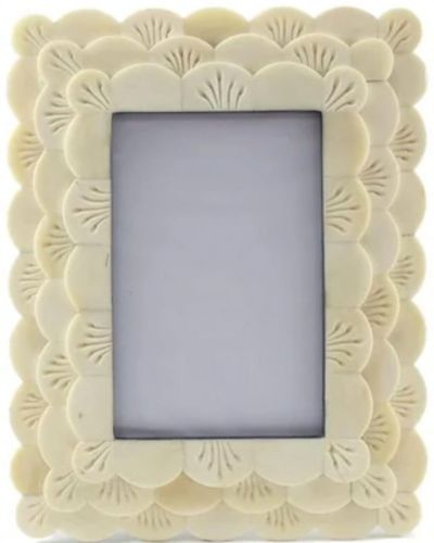Handcrafted Natural Bone Inlay Photo Frame