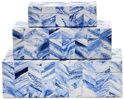Resin Inlay Storage Box Set