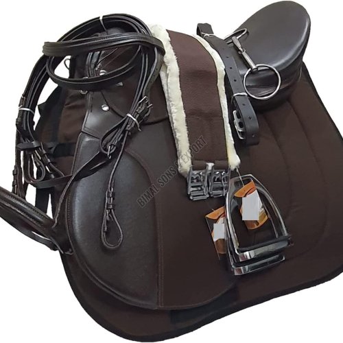 All Purpose English Leather Horse Saddle Set