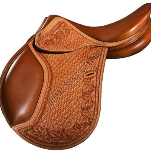 DD Leather Light Weight Golden Brown English Saddle