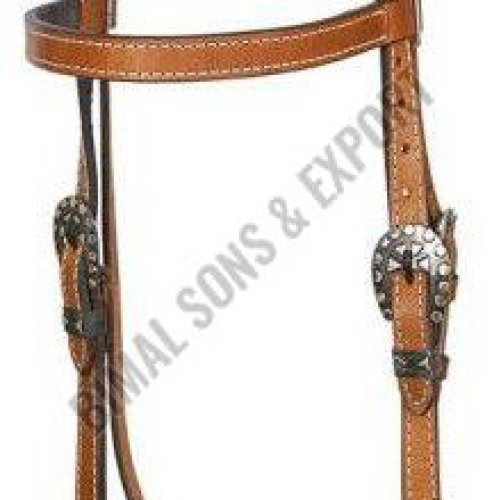 Hilason Western Horse Genuine Leather Headstall Bridle